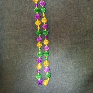 Mardi Gras Beaded Necklace